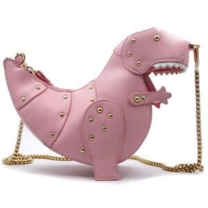 4583 Dinosaur Shoulder Purses,PU Rivet Tyrannosaurus Rex CrossBody Bag